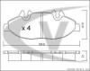 VAICO V30-8132 (V308132) Brake Pad Set, disc brake