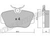 TRUSTING 043.0 (0430) Brake Pad Set, disc brake