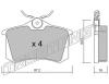 TRUSTING 102.2 (1022) Brake Pad Set, disc brake