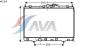 AVA QUALITY COOLING MT2169 Radiator, engine cooling