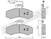 fri.tech. 033.0 (0330) Brake Pad Set, disc brake
