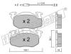 fri.tech. 039.0 (0390) Brake Pad Set, disc brake