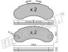 fri.tech. 057.0 (0570) Brake Pad Set, disc brake