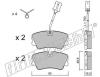 fri.tech. 067.0 (0670) Brake Pad Set, disc brake