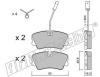 fri.tech. 067.1 (0671) Brake Pad Set, disc brake