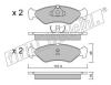 fri.tech. 075.0 (0750) Brake Pad Set, disc brake