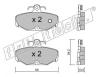 fri.tech. 097.0 (0970) Brake Pad Set, disc brake