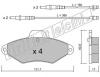 fri.tech. 146.0 (1460) Brake Pad Set, disc brake