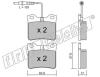 fri.tech. 199.0 (1990) Brake Pad Set, disc brake
