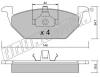 fri.tech. 220.0 (2200) Brake Pad Set, disc brake