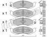 fri.tech. 227.1 (2271) Brake Pad Set, disc brake