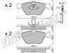 fri.tech. 261.0W (2610W) Brake Pad Set, disc brake