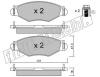 fri.tech. 263.0 (2630) Brake Pad Set, disc brake