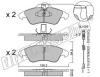 fri.tech. 265.0W (2650W) Brake Pad Set, disc brake