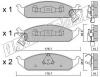 fri.tech. 364.0 (3640) Brake Pad Set, disc brake