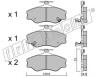 fri.tech. 375.0 (3750) Brake Pad Set, disc brake