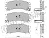 fri.tech. 423.0 (4230) Brake Pad Set, disc brake