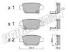 fri.tech. 467.0 (4670) Brake Pad Set, disc brake