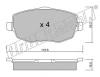 fri.tech. 544.0 (5440) Brake Pad Set, disc brake