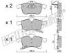 fri.tech. 555.0 (5550) Brake Pad Set, disc brake