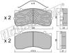 fri.tech. 599.0 (5990) Brake Pad Set, disc brake