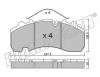 fri.tech. 612.0 (6120) Brake Pad Set, disc brake