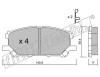 fri.tech. 634.0 (6340) Brake Pad Set, disc brake