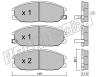 fri.tech. 648.0 (6480) Brake Pad Set, disc brake