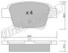 fri.tech. 655.0 (6550) Brake Pad Set, disc brake
