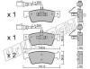 fri.tech. 677.0 (6770) Brake Pad Set, disc brake