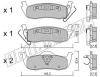 fri.tech. 736.0 (7360) Brake Pad Set, disc brake