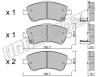 fri.tech. 811.0 (8110) Brake Pad Set, disc brake