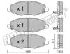 fri.tech. 814.0 (8140) Brake Pad Set, disc brake