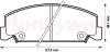 JURID 572284J Brake Pad Set, disc brake
