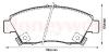 JURID 572340J Brake Pad Set, disc brake
