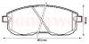 JURID 572346J Brake Pad Set, disc brake