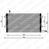 DELPHI TSP0225072 Condenser, air conditioning