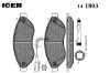 ICER 141803 Brake Pad Set, disc brake