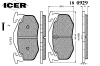 ICER 180929 Brake Pad Set, disc brake