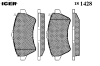 ICER 181428 Brake Pad Set, disc brake