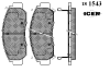 ICER 181543 Brake Pad Set, disc brake