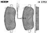 ICER 181553 Brake Pad Set, disc brake