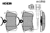 ICER 181593 Brake Pad Set, disc brake