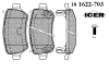 ICER 181622-703 (181622703) Brake Pad Set, disc brake
