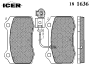 ICER 181636 Brake Pad Set, disc brake