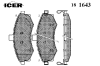 ICER 181643 Brake Pad Set, disc brake
