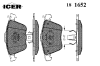 ICER 181652 Brake Pad Set, disc brake