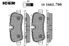 ICER 181661-700 (181661700) Brake Pad Set, disc brake