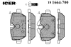 ICER 181664-700 (181664700) Brake Pad Set, disc brake