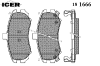 ICER 181666 Brake Pad Set, disc brake